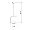 Mennyezeti függesztett lámpa FOCI A 30 E27 Modern SOLLUX