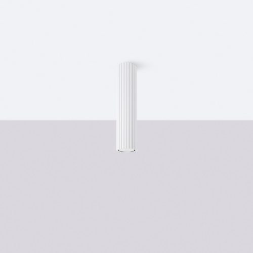 Mennyezeti lámpa, felületre szerelhető, cső alakú spotlámpa, GU10, fehér, karbon, Deep Space, SL.1532, Sollux