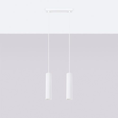 Mennyezeti lámpa, cső alakú spotlámpa, 2x GU10, fehér, karbon, Deep Space, SL.1536, Sollux