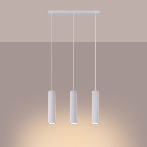 Mennyezeti Lámpa Függő Cső Spot 3x GU10 Fehér Karbon Deep Space SL.1537 Sollux