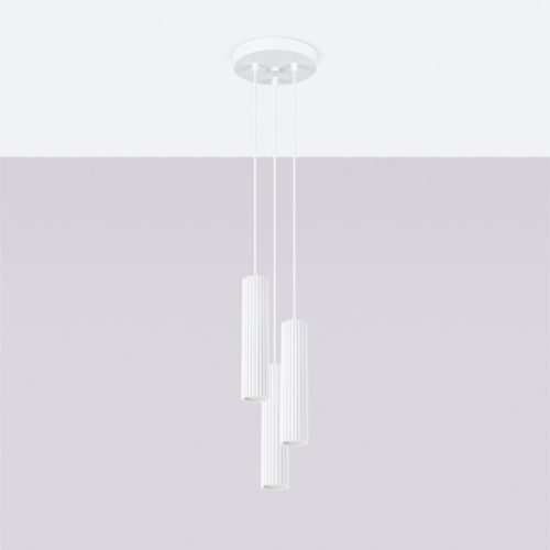 Mennyezeti Lámpa Függő Cső Spot 3x GU10 Fehér Karbon Deep Space SL.1538 Sollux