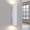 Fali Lámpa Sconce Tuba Spot 2x GU10 Fehér Karbon Deep Space SL.1539 Sollux