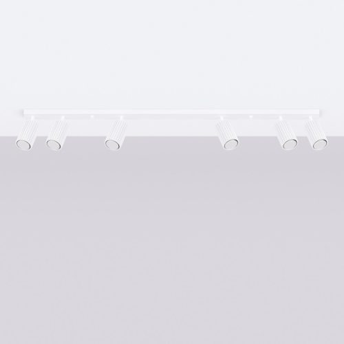 Mennyezeti Lámpa Spot Cső Spot 6x GU10 Fehér Karbon Deep Space SL.1547 Sollux