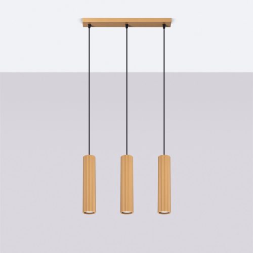 Mennyezeti Lámpa Függő Cső Spot 3x GU10 Arany Szén Deep Space SL.1556 Sollux