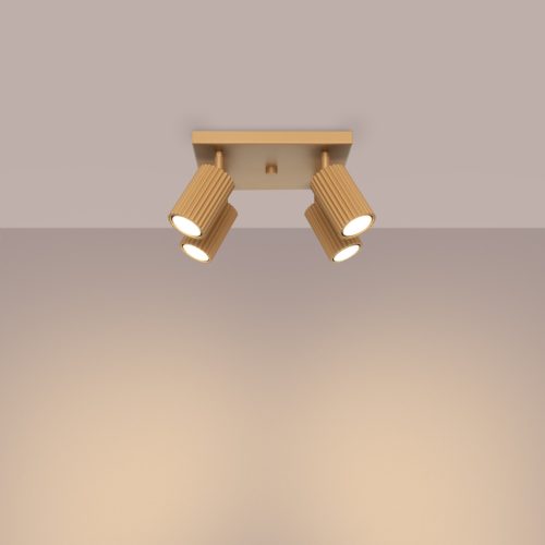 Mennyezeti Lámpa Spot Cső 4x GU10 Arany Szén Deep Space SL.1564 Sollux