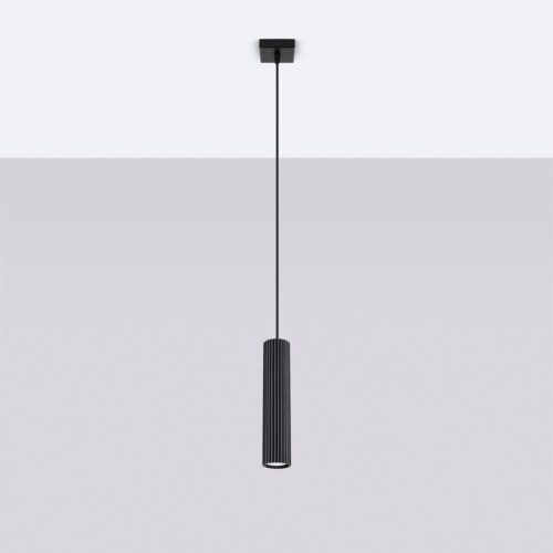 Mennyezeti lámpa, cső alakú spotlámpa, GU10, fekete, karbon, Deep Space, SL.1573, Sollux