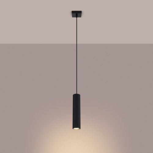 Mennyezeti lámpa, cső alakú spotlámpa, GU10, fekete, karbon, Deep Space, SL.1573, Sollux