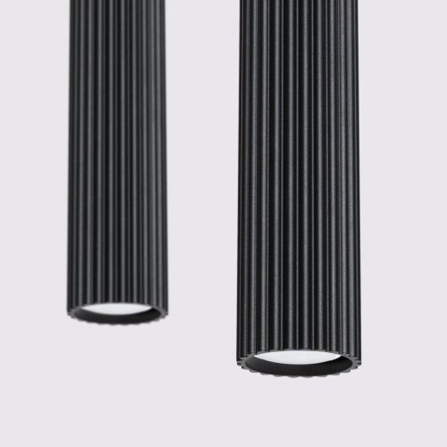 Mennyezeti Lámpa Függő Cső Spot 2x GU10 Fekete Karbon Deep Space SL.1574 Sollux