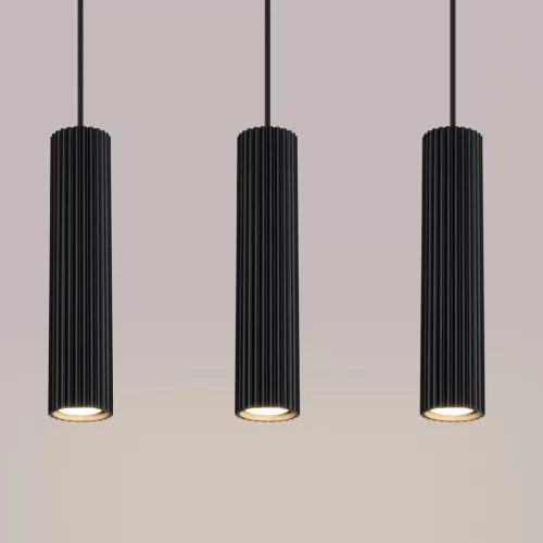 Mennyezeti Lámpa Függő Cső Spot 3x GU10 Fekete Karbon Deep Space SL.1575 Sollux