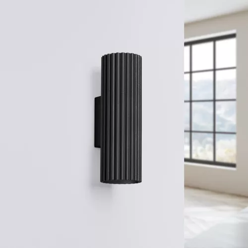 Fali Lámpa Sconce Reflektor Cső Spot 2x GU10 Fekete Karbon Deep Space SL.1649 Sollux