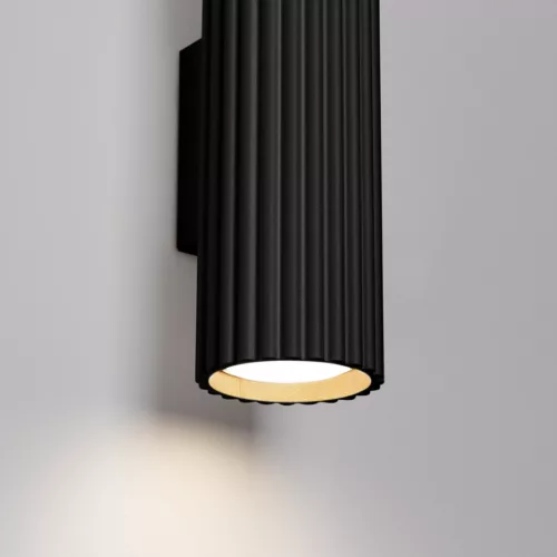 Fali Lámpa Sconce Reflektor Cső Spot 2x GU10 Fekete Karbon Deep Space SL.1649 Sollux