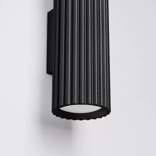 Fali Lámpa Sconce Reflektor Cső Spot 2x GU10 Fekete Karbon Deep Space SL.1649 Sollux