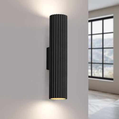 Fali Lámpa Sconce Tuba Spot 2x GU10 Fekete Karbon Deep Space SL.1577 Sollux