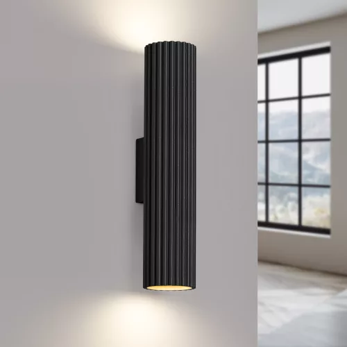 Fali Lámpa Sconce Tuba Spot 2x GU10 Fekete Karbon Deep Space SL.1577 Sollux