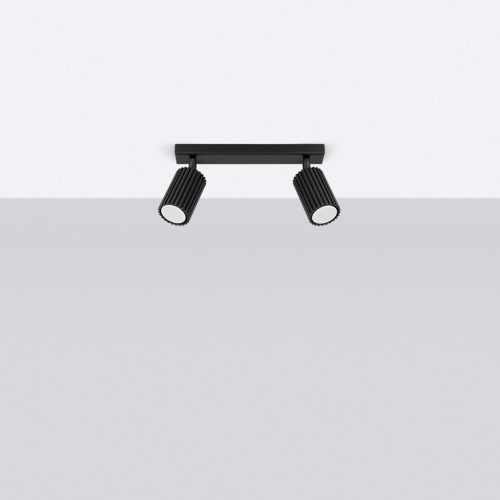 Mennyezeti Lámpa Spot Cső Spot 2x GU10 Fekete Karbon Deep Space SL.1580 Sollux