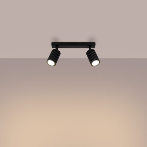 Mennyezeti Lámpa Spot Cső Spot 2x GU10 Fekete Karbon Deep Space SL.1580 Sollux