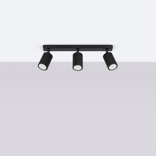 Mennyezeti Lámpa Spot Cső 3x GU10 Fekete Karbon Deep Space SL.1581 Sollux