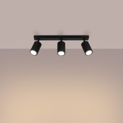 Mennyezeti Lámpa Spot Cső 3x GU10 Fekete Karbon Deep Space SL.1581 Sollux