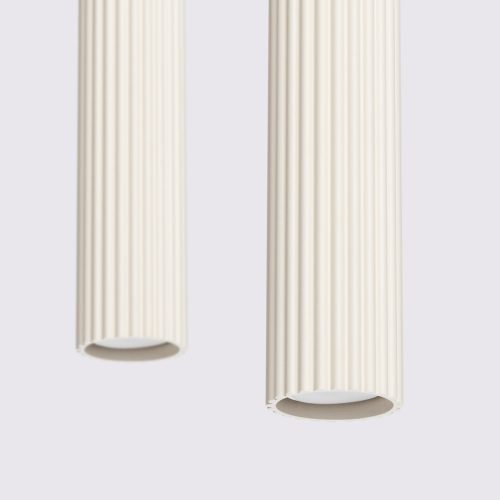 Mennyezeti Lámpa Függő Cső Spot 2x GU10 Bézs Karbon Deep Space SL.1593 Sollux