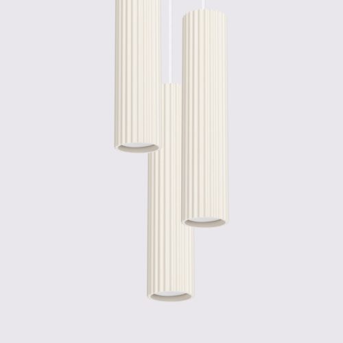 Mennyezeti Lámpa Függő Cső Spot 3x GU10 Bézs Karbon Deep Space SL.1595 Sollux