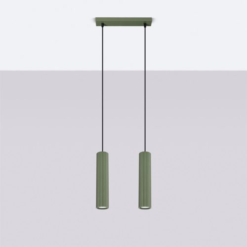 Mennyezeti lámpa, cső alakú spotlámpa, 2x GU10, Olive Karbon, Deep Space, SL.1612, Sollux