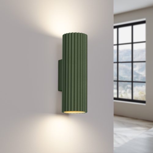 Fali Lámpa Sconce Reflektor Cső Spot 2x GU10 Olive Karbon Deep Space SL.1657 Sollux