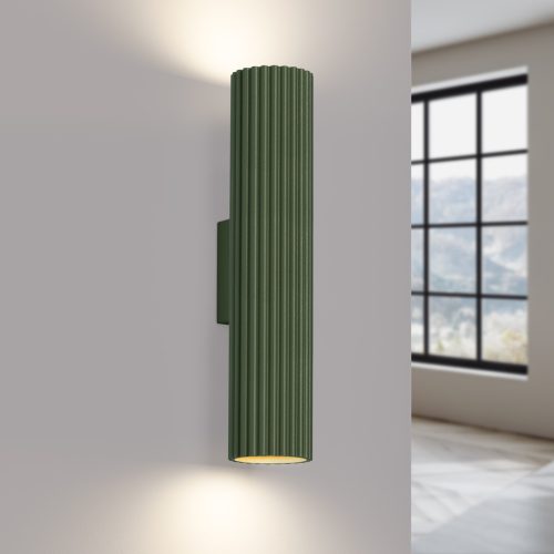 Fali Lámpa Sconce Tuba Spot 2x GU10 Olive Karbon Deep Space SL.1615 Sollux