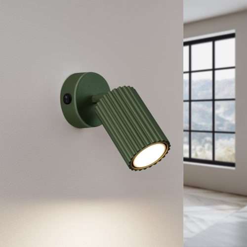 Fali Lámpa Sconce Reflektor Cső Spot GU10 Olive Karbon Deep Space SL.1617 Sollux