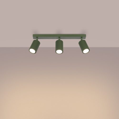 Mennyezeti Lámpa Spot Cső 3x GU10 Olive Karbon Deep Space SL.1619 Sollux