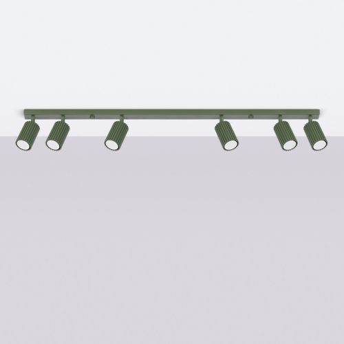 Mennyezeti Lámpa Spot Cső Spot 6x GU10 Olive Karbon Deep Space SL.1623 Sollux