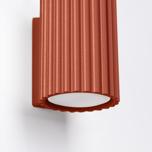 Fali lámpa, reflektor, cső alakú spotlámpa, GU10, okkerpiros, karbon, Deep Space, SL.1654, Sollux