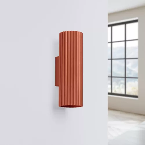 Fali Lámpa Sconce Reflektor Cső Spot 2x GU10 Vörös Okker Karbon Deep Space SL.1655 Sollux