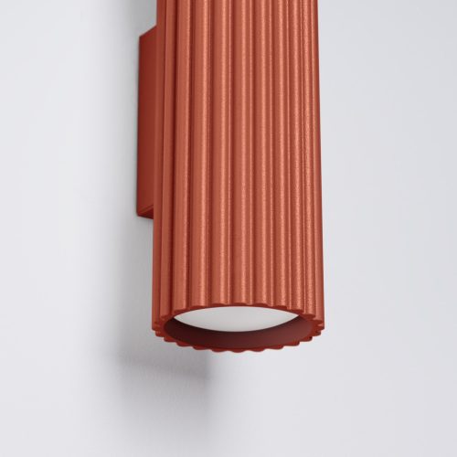 Fali Lámpa Sconce Reflektor Cső Spot 2x GU10 Vörös Okker Karbon Deep Space SL.1655 Sollux