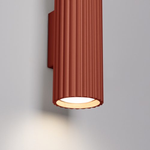 Fali Lámpa Sconce Cső Spot 2x GU10 Okker Piros Karbon Deep Space SL.1634 Sollux