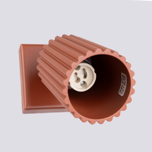 Fali lámpa, reflektor, cső alakú spotlámpa, GU10, okkerpiros, karbon, Deep Space, SL.1635, Sollux