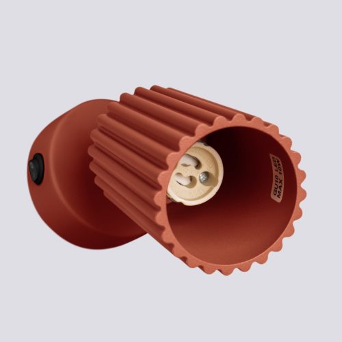 Fali lámpa, reflektor, cső alakú spotlámpa, GU10, okkerpiros, karbon, Deep Space, SL.1636, Sollux