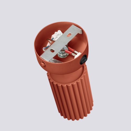 Fali lámpa, reflektor, cső alakú spotlámpa, GU10, okkerpiros, karbon, Deep Space, SL.1636, Sollux