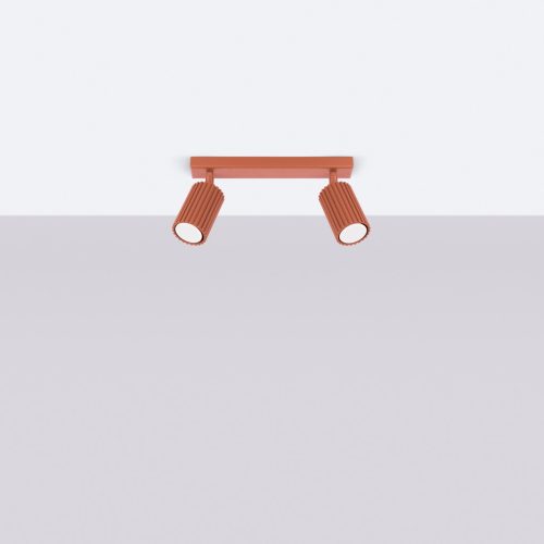 Mennyezeti Lámpa Spot Cső 2x GU10 Vörös Okker Karbon Deep Space SL.1637 Sollux