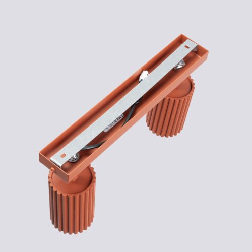 Mennyezeti Lámpa Spot Cső 2x GU10 Vörös Okker Karbon Deep Space SL.1637 Sollux