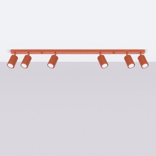 Mennyezeti Lámpa Spot Cső 6x GU10 Vörös Okker Karbon Deep Space SL.1642 Sollux
