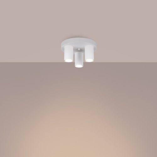 Mennyezeti lámpa, Mennyezeti lámpa Tuba Spot 3x GU10 Fehér Lagos Óceánzöld SL.1464 Sollux