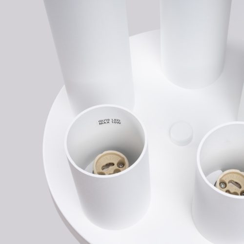 Mennyezeti lámpa, Mennyezeti lámpa Tuba Spot 5x GU10 Fehér Lagos Óceánzöld SL.1465 Sollux