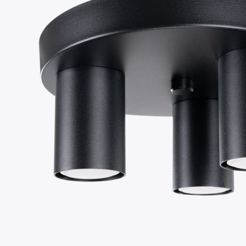 Mennyezeti lámpa, mennyezeti lámpa, Tuba spot, 3x GU10, fekete, Lagos, óceánzöld, SL.1466 Sollux