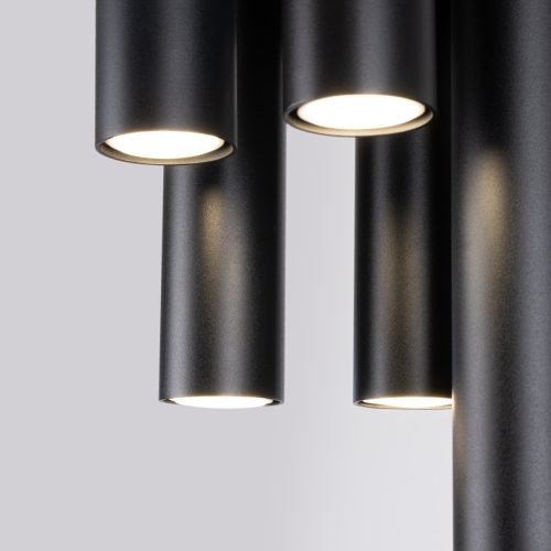 Mennyezeti lámpa, Tuba spotlámpa, 5x GU10, fekete, Lagos, óceánzöld, SL.1467 Sollux