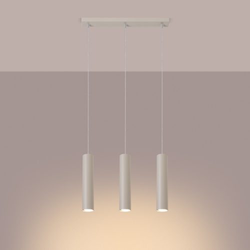 Mennyezeti lámpa, cső alakú spotlámpa, 3x GU10, bézs, Lagos, óceánzöld, SL.1481 Sollux