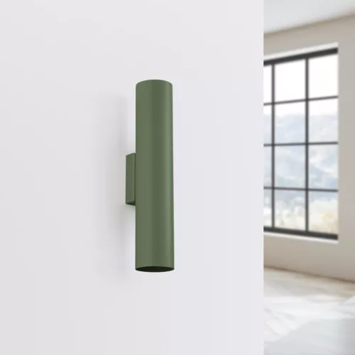 Fali Lámpa Sconce Tuba Spot 2x GU10 Oliva Lagos Óceánzöld SL.1488 Sollux