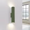 Fali Lámpa Sconce Tuba Spot 2x GU10 Oliva Lagos Óceánzöld SL.1488 Sollux