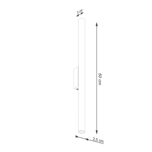 Fali Lámpa Sconce Cső Spot 2x G9 Okker Piros Pasztell Óceánzöld SL.1529 Sollux