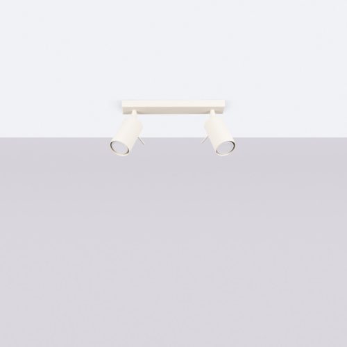 Mennyezeti Lámpa Spot Cső Spot 2x GU10 Bézs Gyűrű Keserédes Csillám SL.1495 Sollux