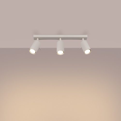 Mennyezeti Lámpa Spot Cső 3x GU10 Bézs Gyűrű Keserédes Csillám SL.1496 Sollux